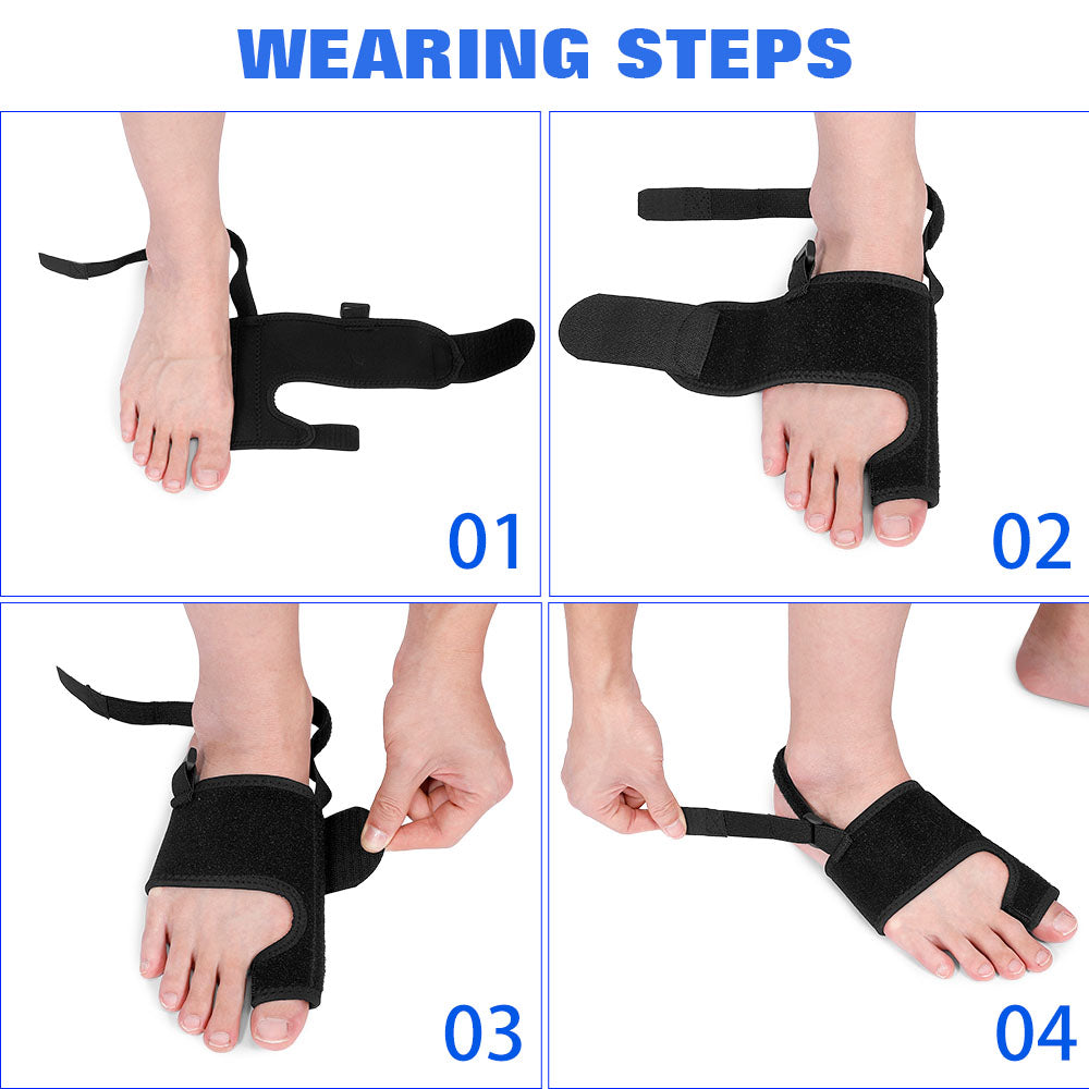 Strong Ankle Support for Bunion Relief with Metal Plate