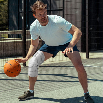 Protean Athletic Knee Support Brace with Coil Spring and Gel Pad
