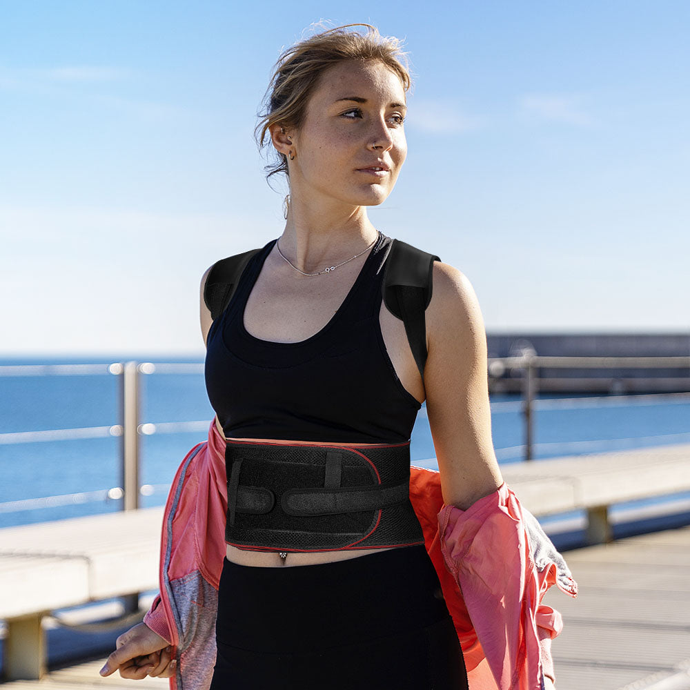 Adjustable Unisex Lumbar Back Support Corrector Belt