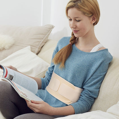 Supportive Lumbar Back Brace with Adjustable Compression Strap