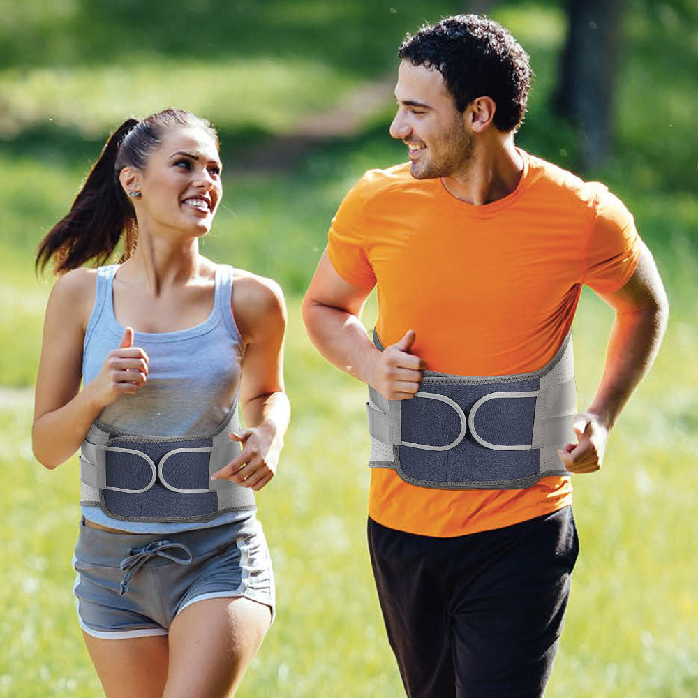 Adjustable Thermal Back Support with Detachable Pads