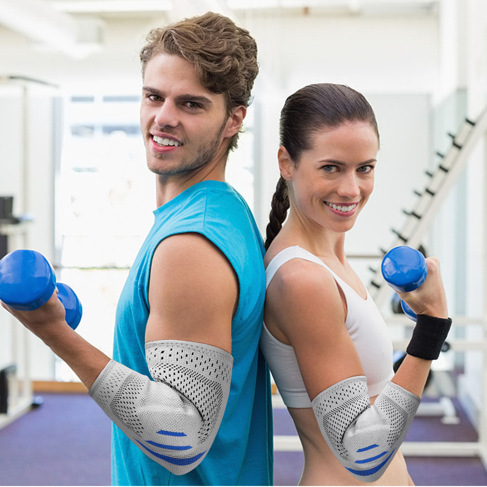 Velthek Comfortable Elbow Compression Sleeves 2 Pack