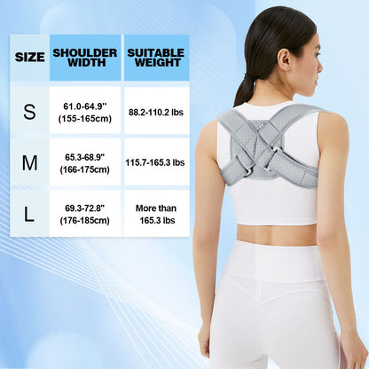 Contour Support Upper Back Posture Corrector Brace