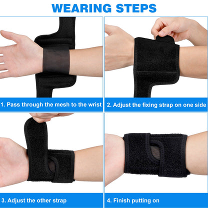 Athletic Wrist Support Bands Reduce Injury - 2 Pack