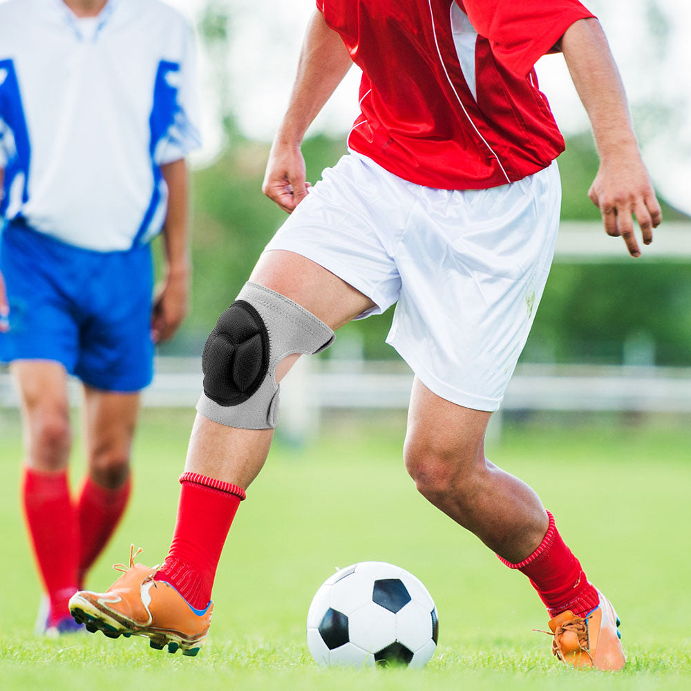Velthek Athletic Knee Sleeves with Cushioned Pad Support