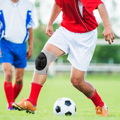 Velthek Athletic Knee Sleeves with Cushioned Pad Support