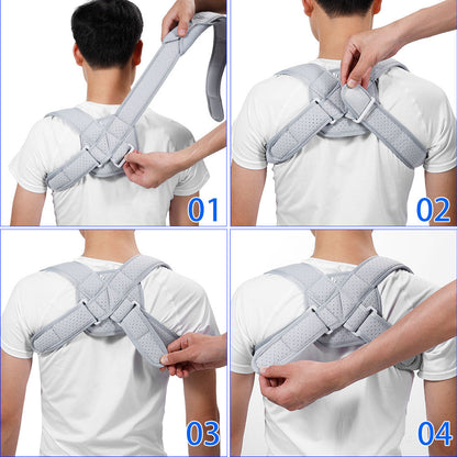 Contour Support Upper Back Posture Corrector Brace