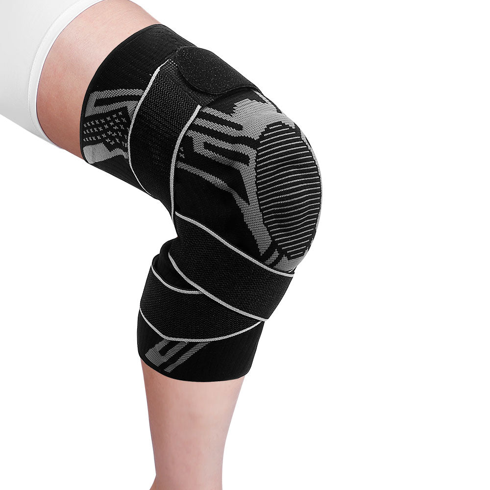 Protean Athletic Knee Support Brace with Coil Spring and Gel Pad