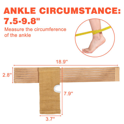 Athletic Ankle Support Wrap with Adjustable Straps – 2 Pack