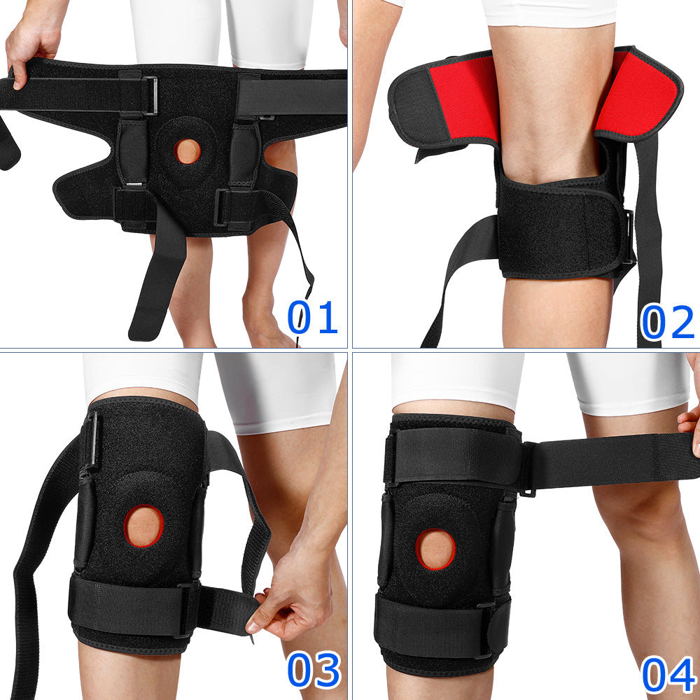 Velthek Adjustable Hinged Knee Support 1 Pack