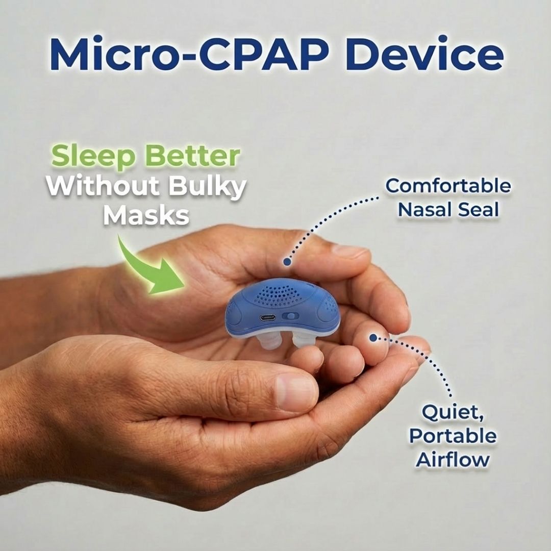 Micro CPAP Sleep Apnea Machine For Travel & Anti Snoring - CPAP Alternative