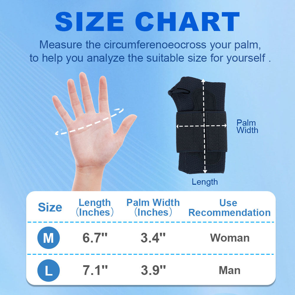 Strong Sports Wrist Support with Metal Plate – 1 Pack