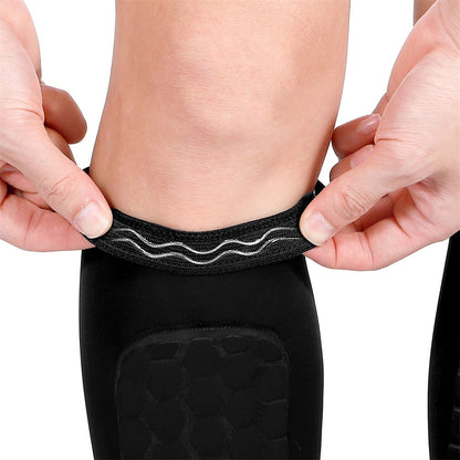 Protective Velthek Football Calf Sleeves with Pads 2 Pack