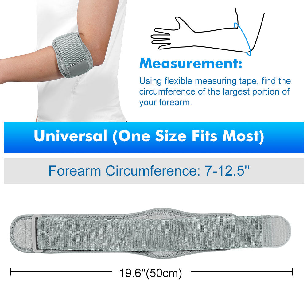 Velthek Tennis Elbow Strap Set, Comfortable Arm Relief Sleeves
