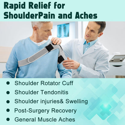 Therapeutic Shoulder Ice Wrap with Removable Cold Pack