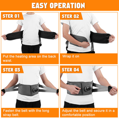 Thermal Electric Back Support Massager Belt