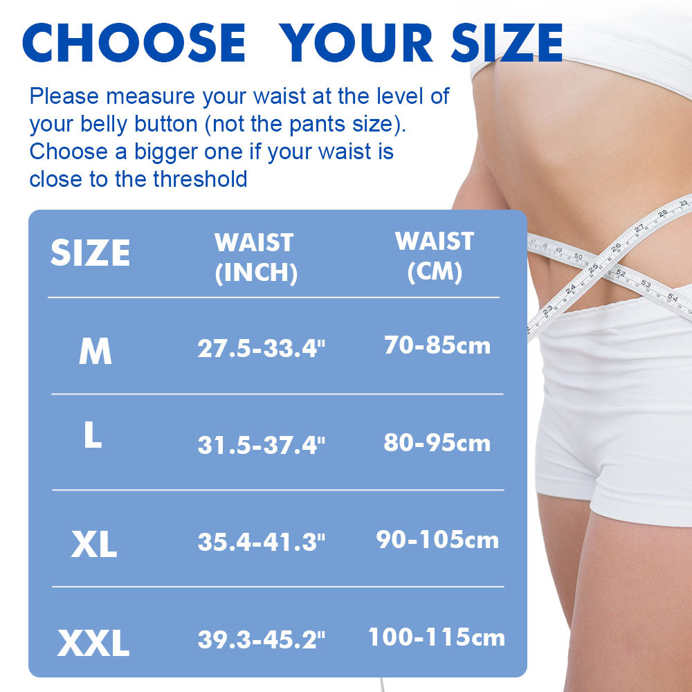 Adjustable Thermal Back Support with Detachable Pads