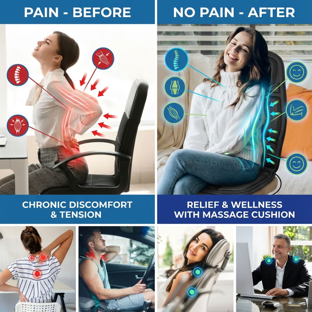 The Premium Massage Chair With Heated Back Neck Cushion