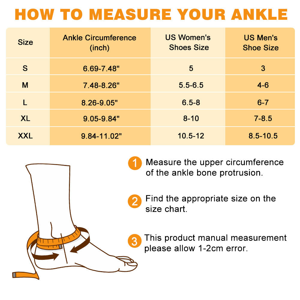 Flexible Fit Ankle Support Compression Sleeves 2 Pack