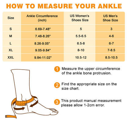 Flexible Fit Ankle Support Compression Sleeves 2 Pack
