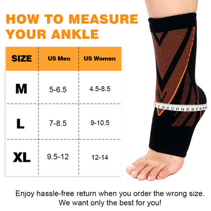 Comfortable Ankle Support Sleeves 2 Pack FAR03