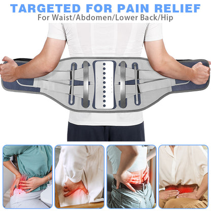 Adjustable Thermal Back Support with Detachable Pads