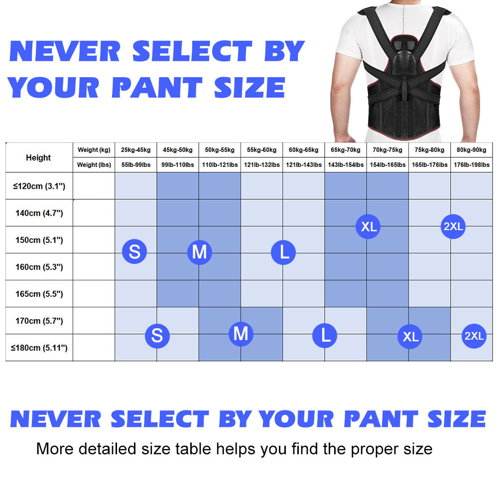 Adjustable Unisex Lumbar Back Support Corrector Belt