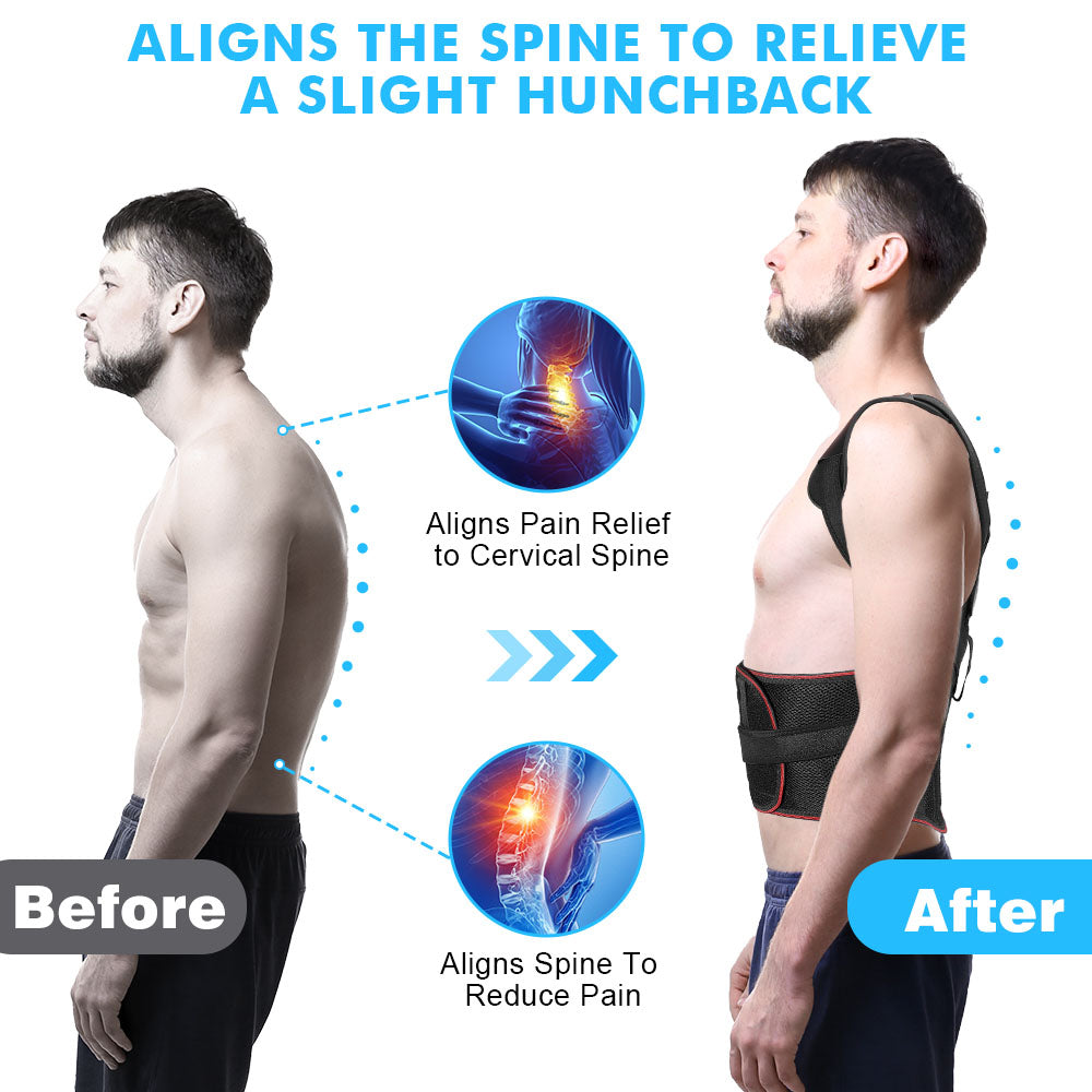Adjustable Unisex Lumbar Back Support Corrector Belt