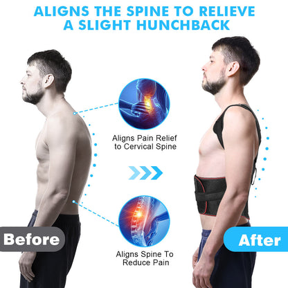 Adjustable Unisex Lumbar Back Support Corrector Belt