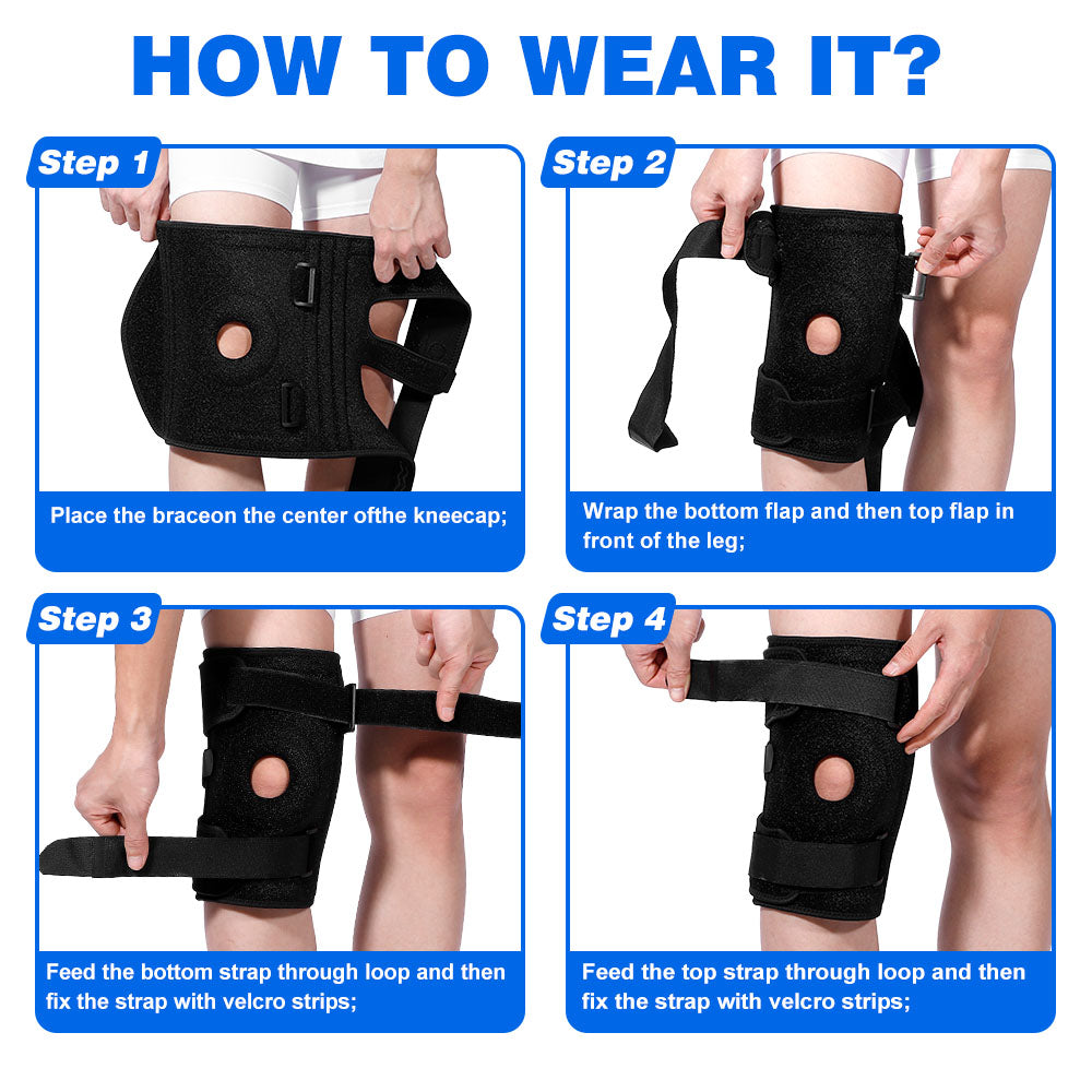 Extra Large Sports Knee Support with Cushion Pad