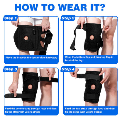 Extra Large Sports Knee Support with Cushion Pad