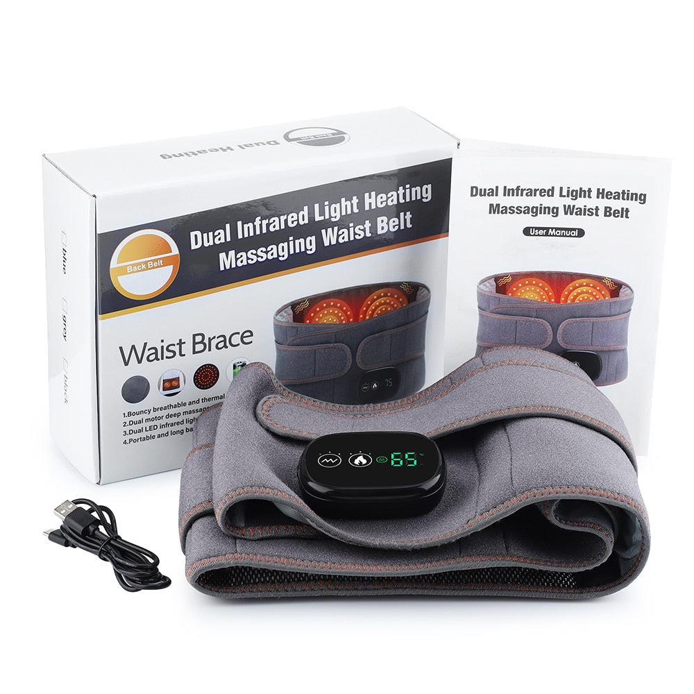 Infrared Heating Waist Massage Belt Vibration