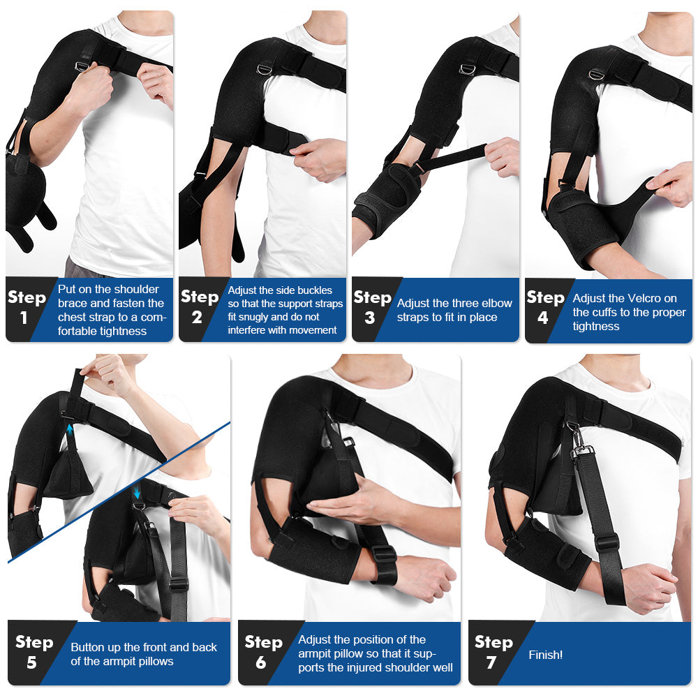 Comfortable Shoulder Sling Support for Rotator Cuff Injury Recovery