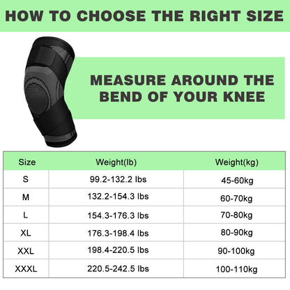 Flexible Fit Knee Support Sleeves 2 Pack Compression