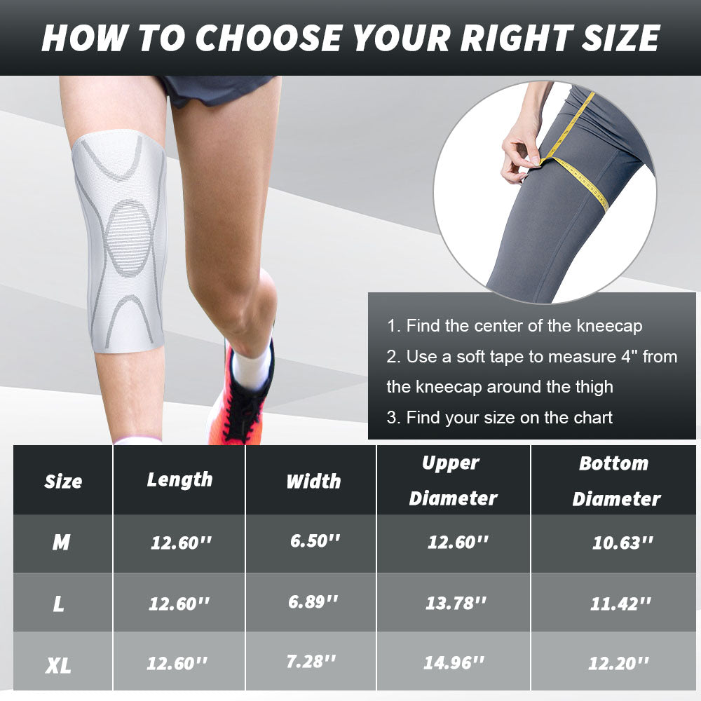 Supportive Athletic Knee Sleeves 2 Pack FKR07