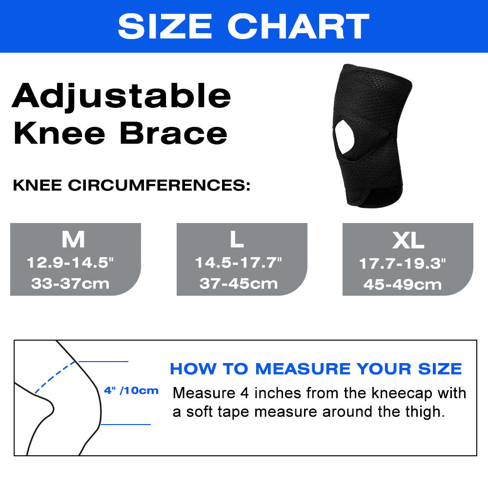 Comfortable Elastic Knee Supports 2 Pack FKR03