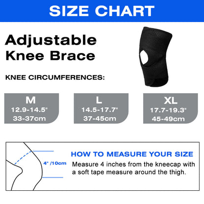 Comfortable Elastic Knee Supports 2 Pack FKR03
