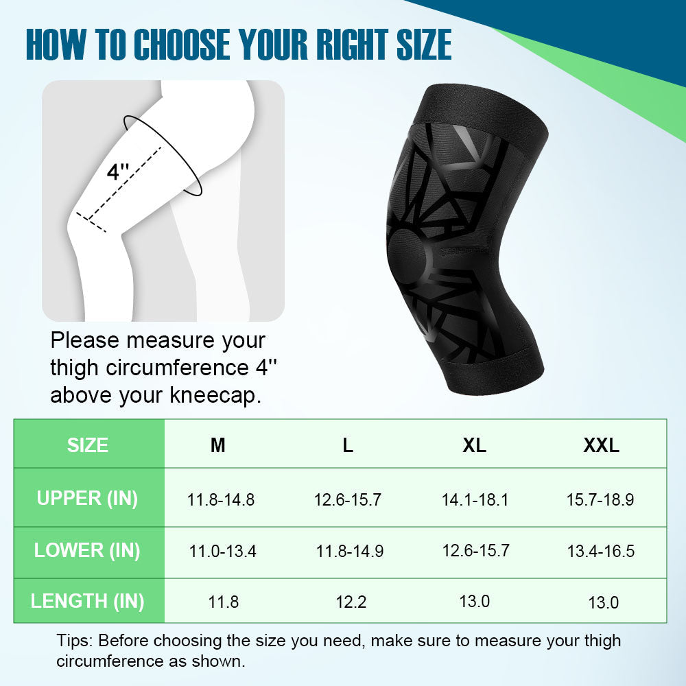 High Quality Knee Support Sleeves for Runners 2 Pack