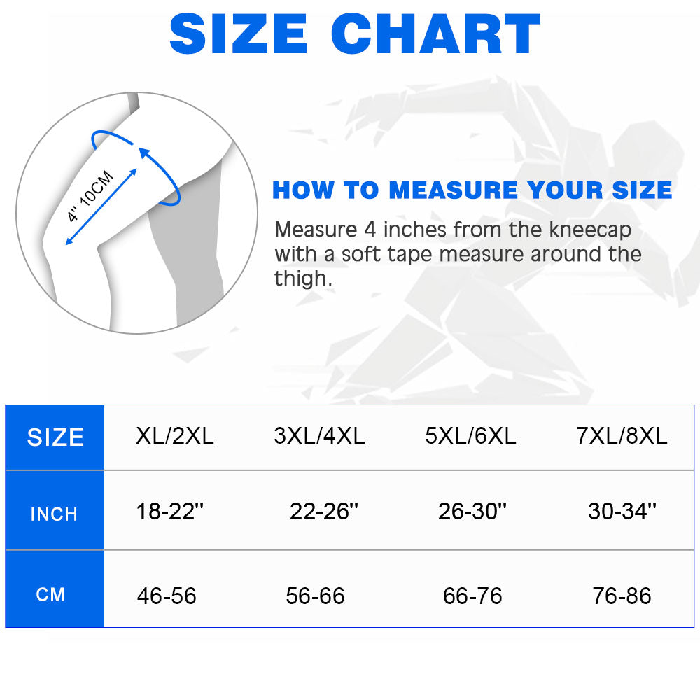 Extra Large Sports Knee Support with Cushion Pad