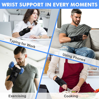 Comfortable Wrist Support Brace with Thumb Splint 1 Pack
