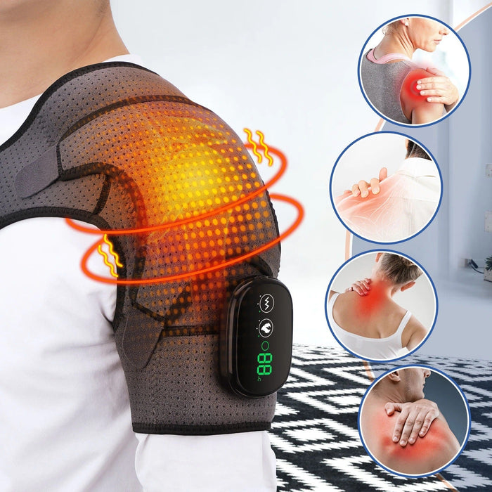 Wireless Shoulder Heating Pad and Massager