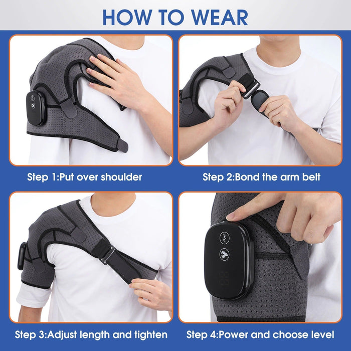 Wireless Shoulder Heating Pad and Massager